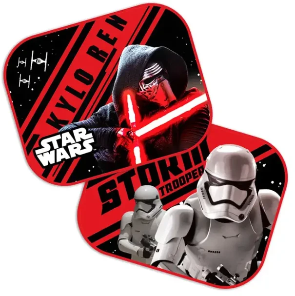 Seven Šoninės saulės užuolaidėlės automobiliui 44x35 cm, 2 vnt., Star Wars First Order