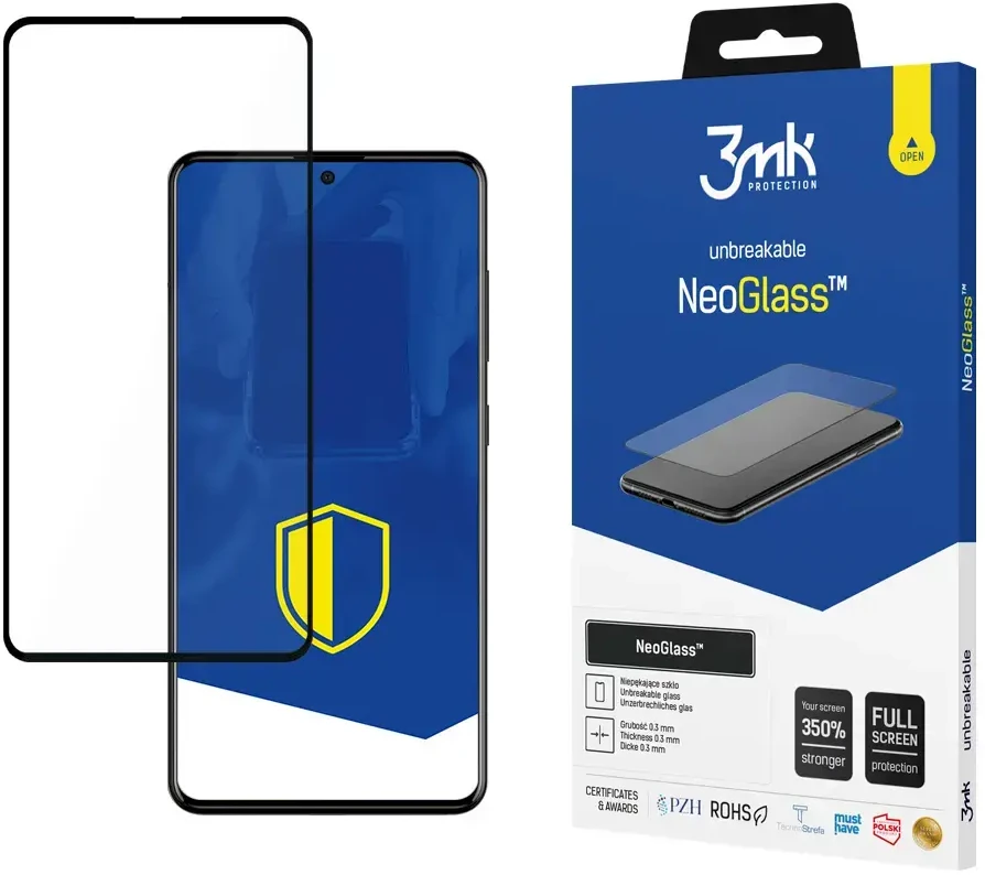 LCD apsauginis stiklas 3MK Neo Glass Samsung A515 A51/S20 FE juodas