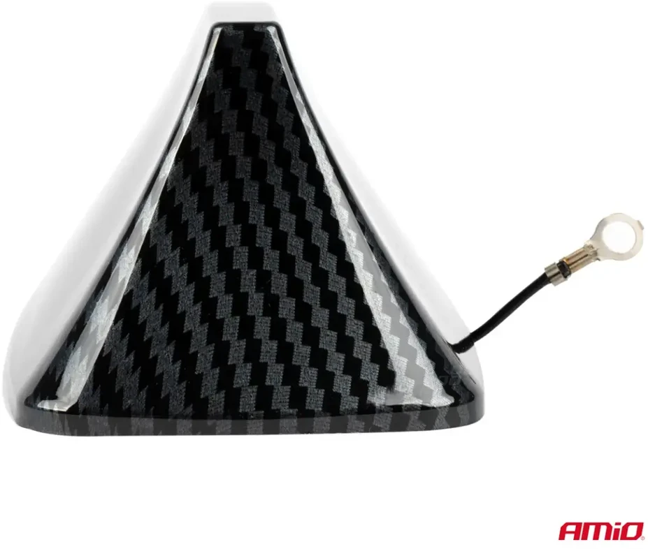 Automobilio antena „Shark Fin“ su anglies pluošto dangčiu AMIO-04156