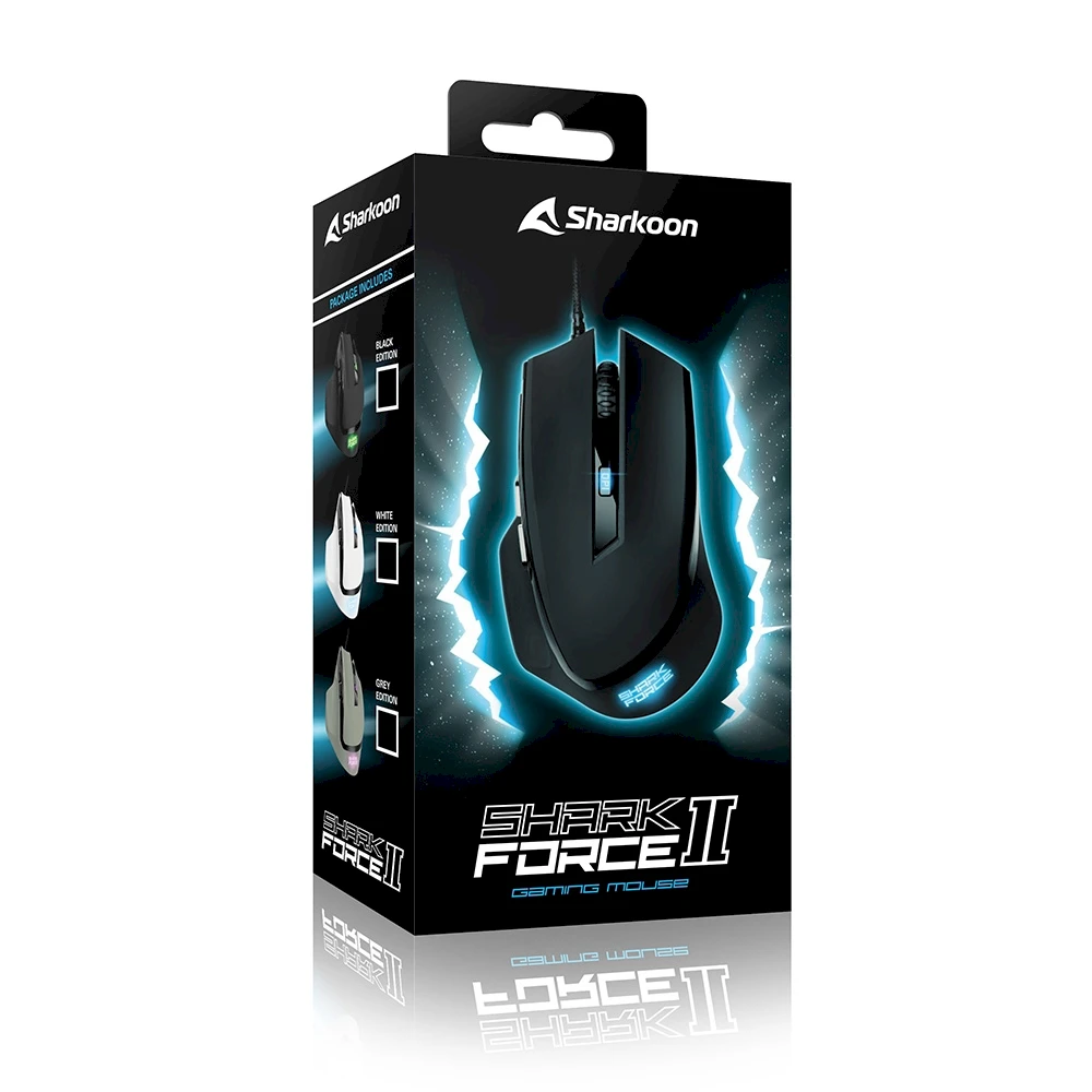 Pelė Sharkoon Shark Force II Juodas