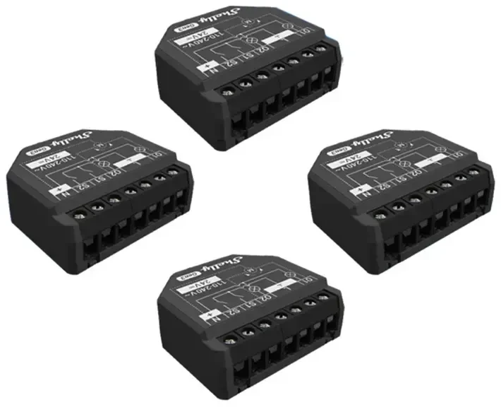 „Shelly 2PM Gen3“ „WiFi“ / „Bluetooth“ (4 vnt.)