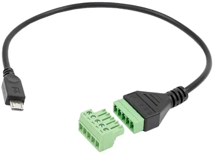 „Shelly Micro USB“ priedas su 5 terminalų jungtimi