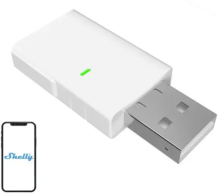 Shelly Blu Gateway – USB WiFi šliuzas – Bluetooth