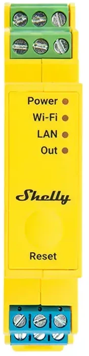 Shelly RGBWW Pro WiFi 5 kanalų DIN bėgio apšvietimo valdiklis