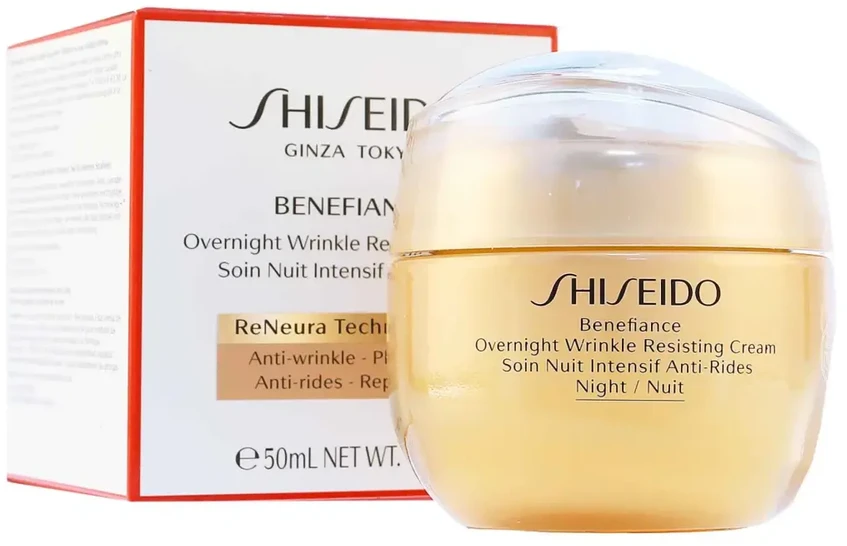 „Shiseido Benefiance“ naktinis veido kremas nuo raukšlių, 50 ml