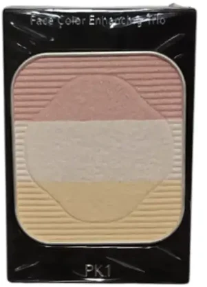 Shiseido, Face Color Enhancing Trio, Non-Comedogenic, Blushing Sculpting & Harmonizing, Face Palette, Pk1, Lychee, 3 Shades, 7 g *Tester