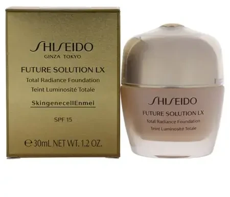 Shiseido Future Solution LX Total Radiance Foundation jauninamasis makiažo pagrindas SPF 15, atspalvis: Neutral 3, 30 ml