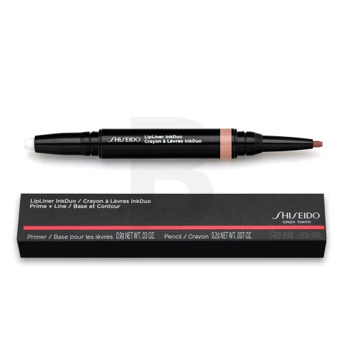Shiseido Lūpų kontūro pieštukas InkDuo, 1,1 g, Spalva: 02 Beige