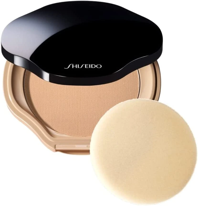 „Shiseido“, „Sheer and Perfect“, „Glow“, kompaktiškas makiažo pagrindas, B60, „Natural Deep“ rausvas gelinis valiklis, 10 g *Mėginys