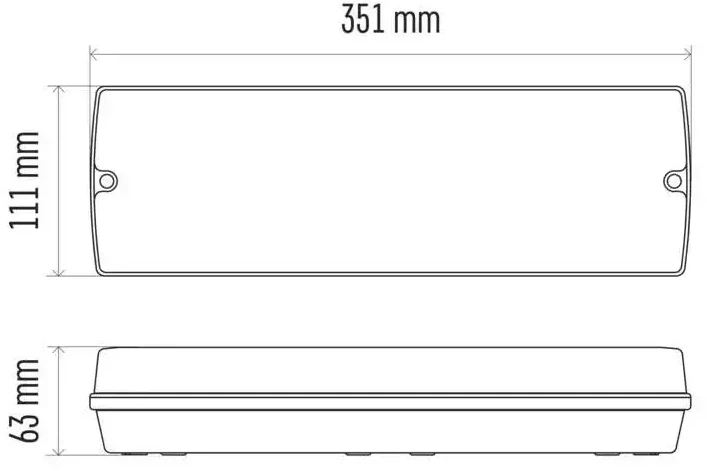 Sieninis šviestuvas Avarinio išėjimo šviestuvas 230V 3W 150lm, 3val., IP65, EMOS