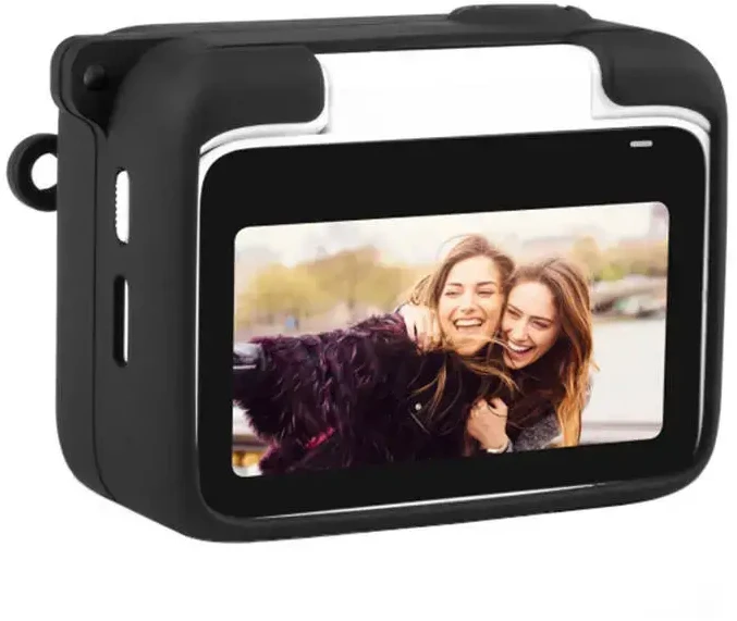 Silikoninis apsauginis dėklas Puluz skirtas Insta360 GO 3 su objektyvo dangteliu