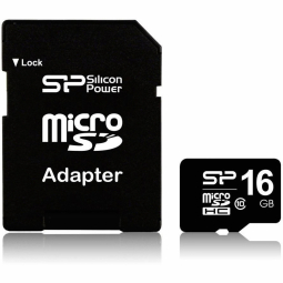 Atminties kortelė Silicon Power | 16 GB | Micro SDHC | Flash atminties klasė 10 | SD adapter