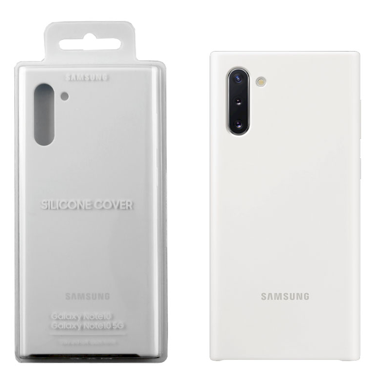 Samsung Galaxy Note10 Silikoninis dėklas (Baltas) PN970TWE 
