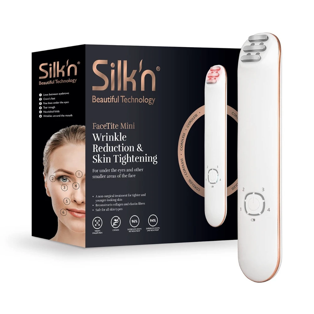 Krups Veido odos atjauninimo aparatas Silk'n Face Tite Mini + Drėkinantis gelis Silk'n Slider Hyaluronic Gel (130ml)