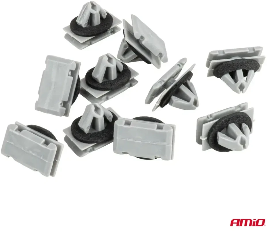 Rinkinys slenksčio juostų su guminiu tarpikliu 11 mm 10 vnt. amio-05047