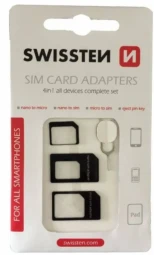 Swissten SIM adapterių rinkinys 4 viename