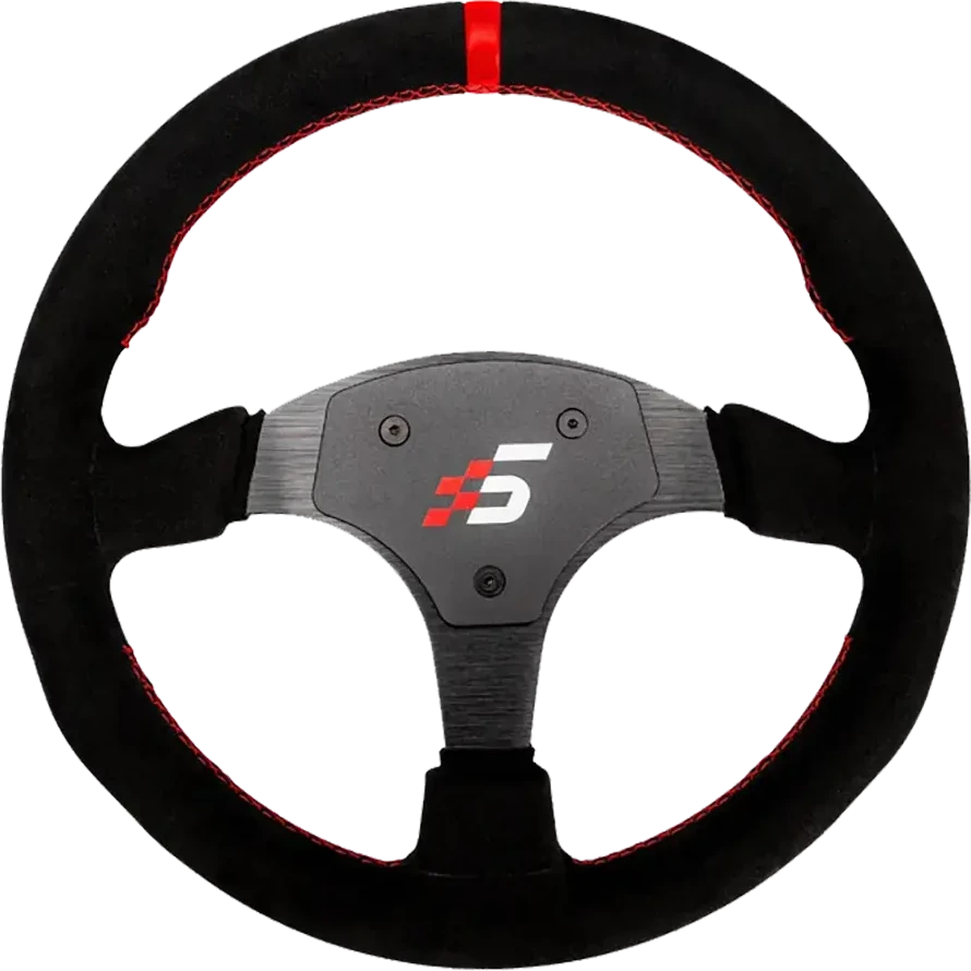 „Simagic P-330R“ vairo ratlankis, aptrauktas „Alcantara“, 330 mm