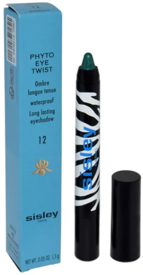 Sisley Phyto Eye Twist atsparūs vandeniui ilgai išsilaikantys akių šešėliai #12 Emerald, 1,5 g