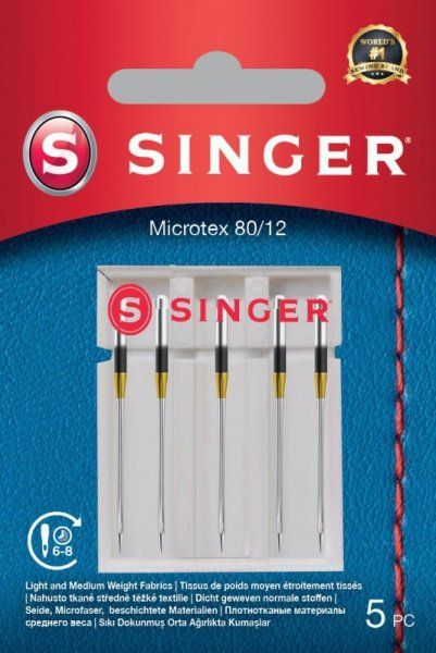 Singer Dainininkas | Microtex adata 80/12 5PK