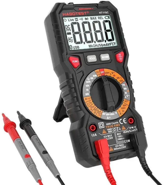 Multimetras su žibintuvėliu Habotest HT118C