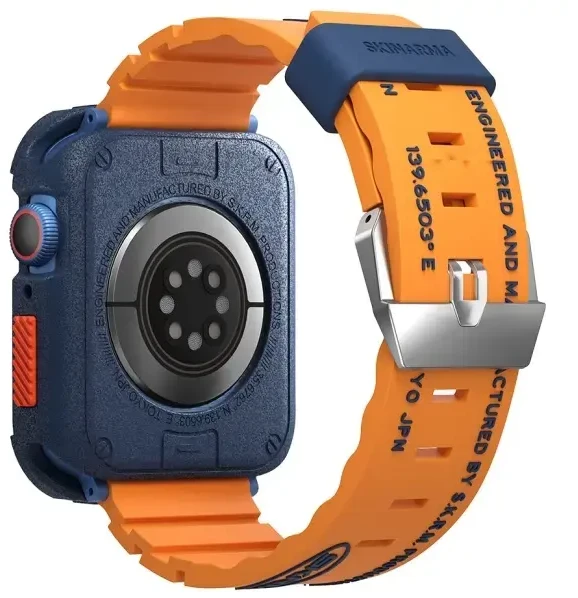 Skinarma apyrankė Shokku Apple Watch 45/44/42mm oranžinės spalvos