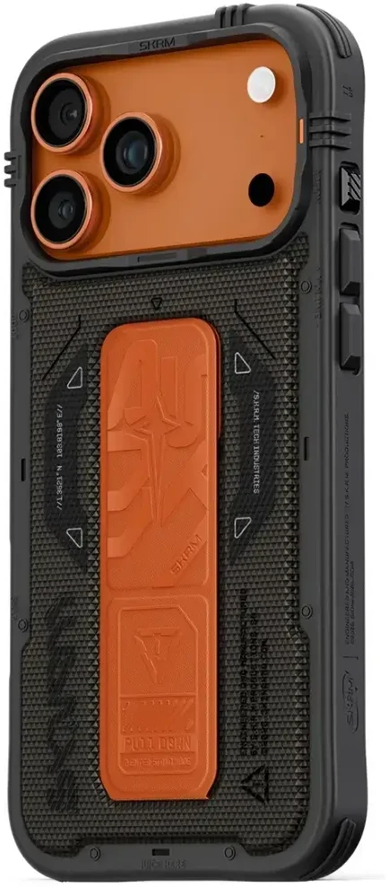 Skinarma Phantom dėklas skirtas Apple iPhone 17 Pro Max Magnetic Charging + Grip Stand Olive