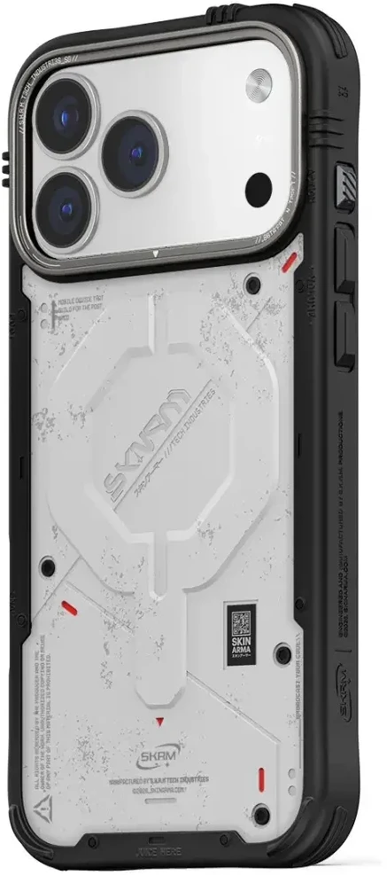 Dėklas Skinarma Vigor MagSafe do iPhone 17 Pro Max šviesiai pilkas