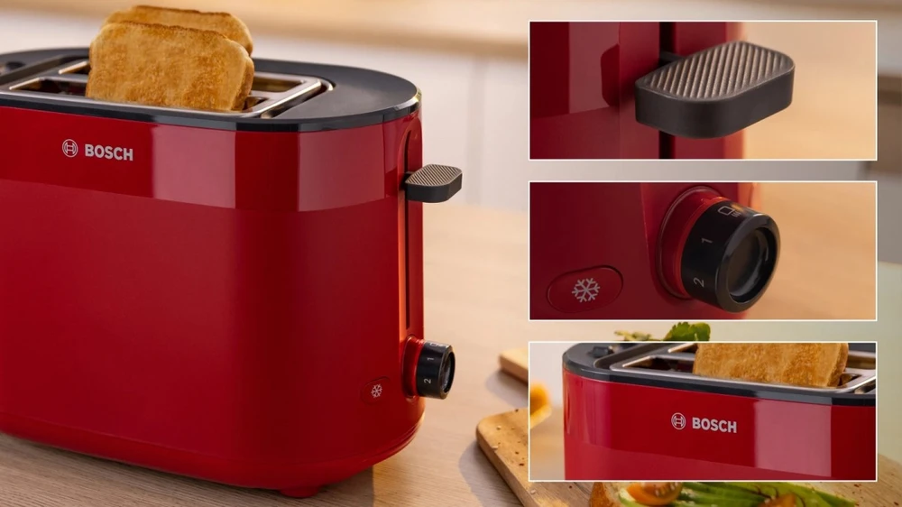 Sumuštinių keptuvas Bosch TAT2M124 Kompaktinis skrudintuvas, MyMoment, Raudona