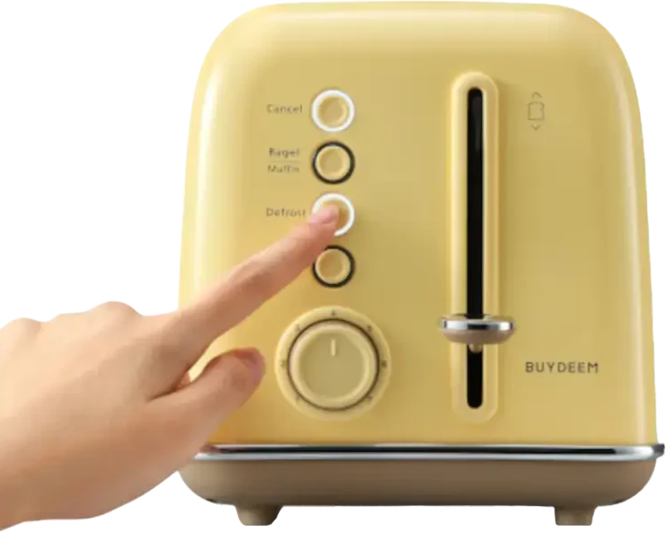 Skrudintuvas BUYDEEM 2 Slice Toaster, modelis DT620E, color Mellow Geltona, EU