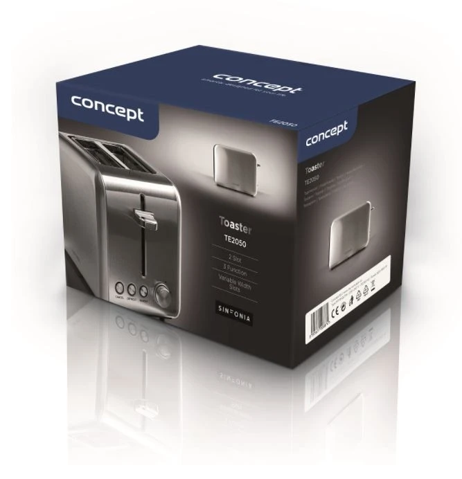 Concept Skrudintuvas TE2050 inox SINFONIA