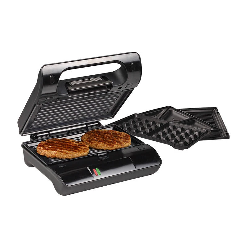 Sumuštinių keptuvas Princess Multi ir Sandwich Grilis Compact Pro Juodas, 800 W, Lėkštių skaičius 3, Sumuštinių skaičius 2,