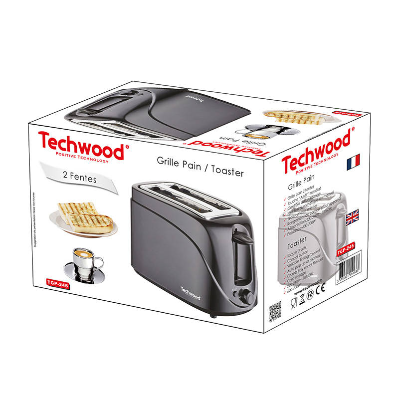Virtuvinės svarstyklės Techwood TGP-246 kenyérpirító (fekete)
