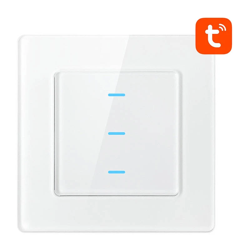 Išmanusis šviesos jungiklis WiFi Avatto N-TS10-W3 3 krypčių TUYA (balta)
