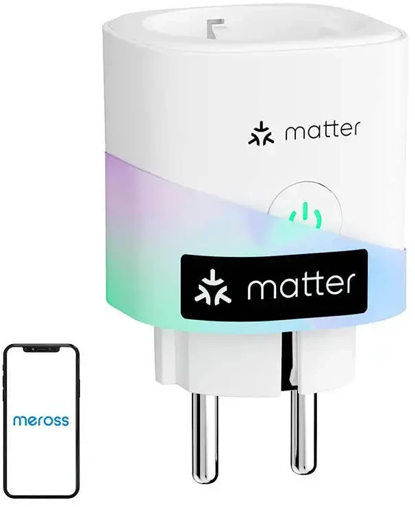 Išmanusis kištukas MEROSS MSS315MA-EU su energijos monitoriumi Matter