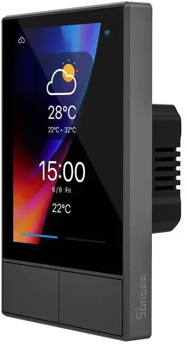 Smart WiFi control panel SONOFF NSPanel (juodas, 120mm)