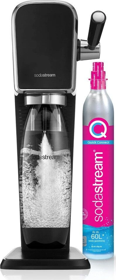 Gazuotų gėrimų gaminimo aparatas SodaStream Art, Juodas