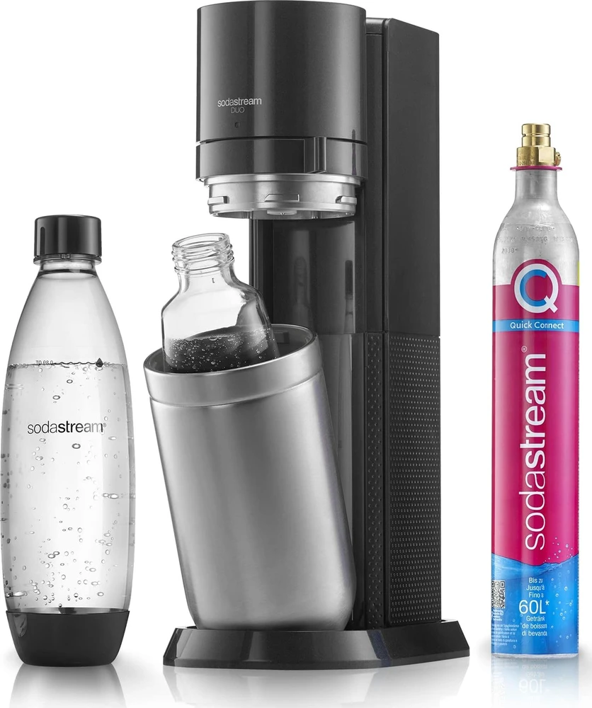 Gazuotų gėrimų gaminimo aparatas SodaStream DUO, juodas