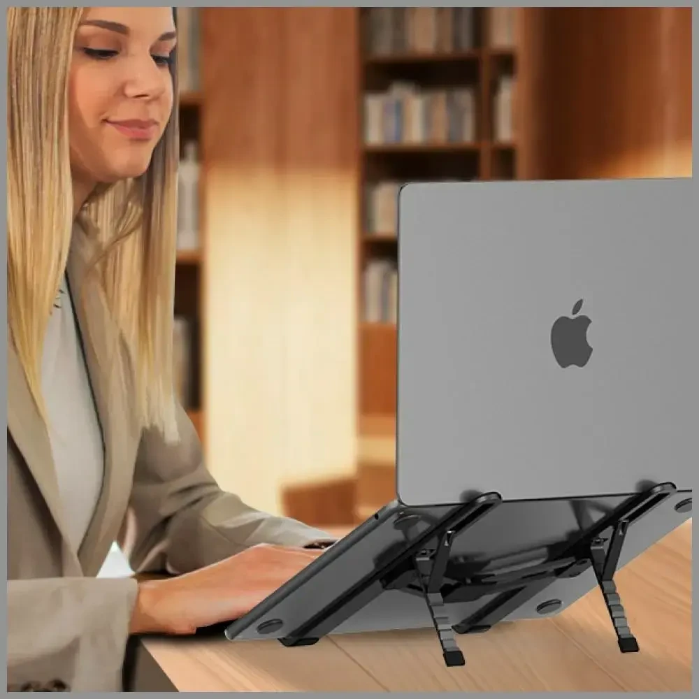 SODI 315 Regulowany składany stojak na laptopa juoda