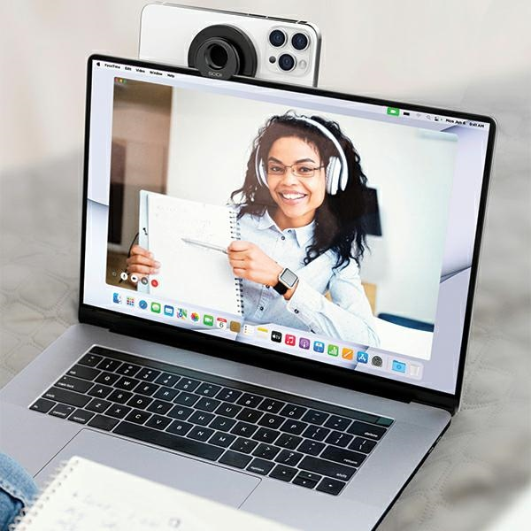 SODI Laikiklis indukcyjny do MacBooka BM-300 juodos spalvos MagSafe
