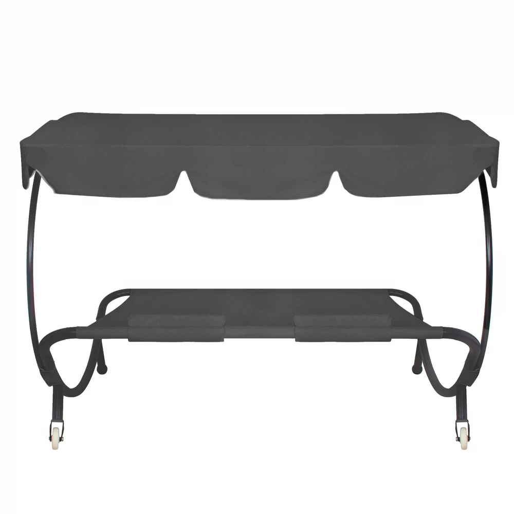 Sodo sofa Springos GF2002 su skydeliu ir pagalvėmis