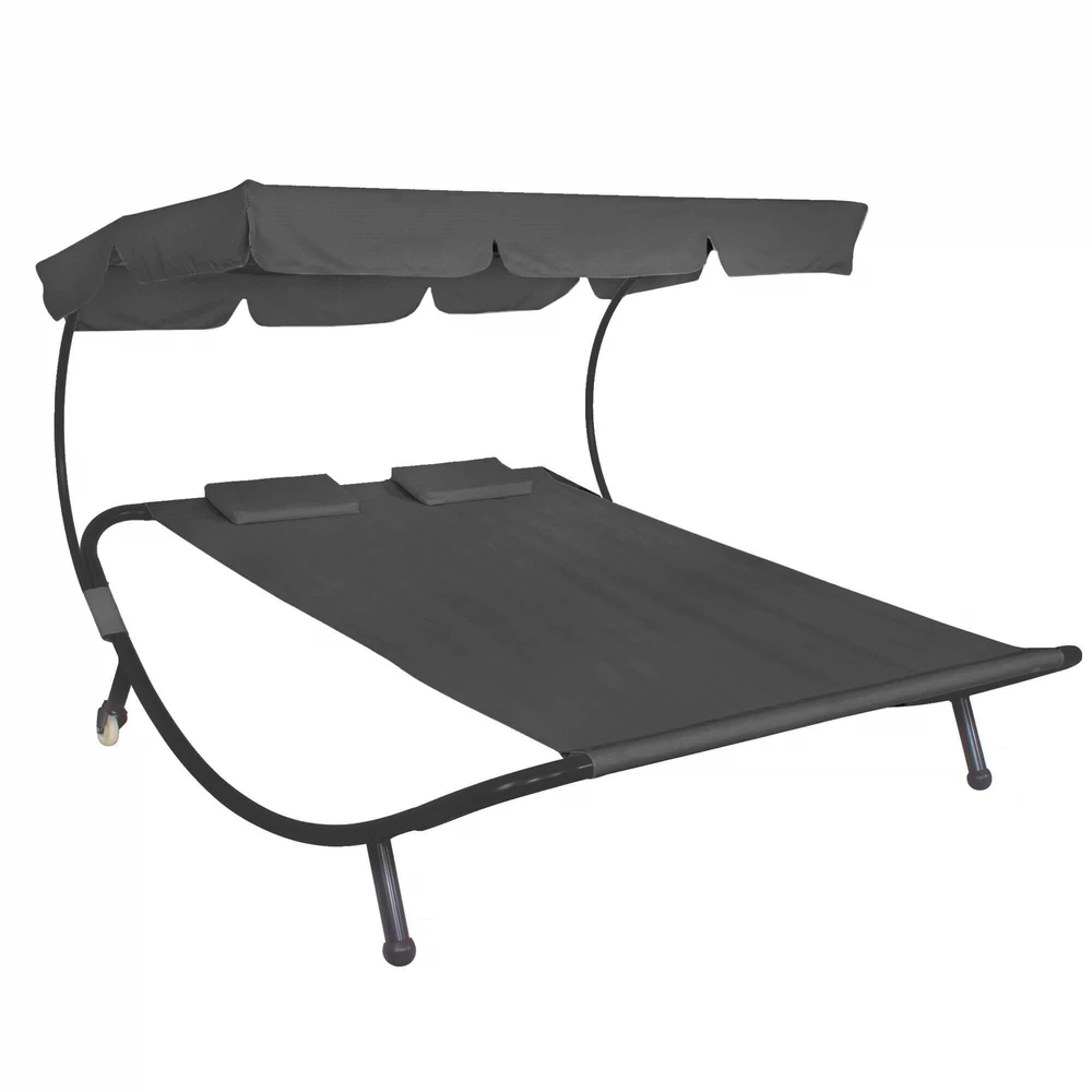 Sodo sofa Springos GF2002 su skydeliu ir pagalvėmis