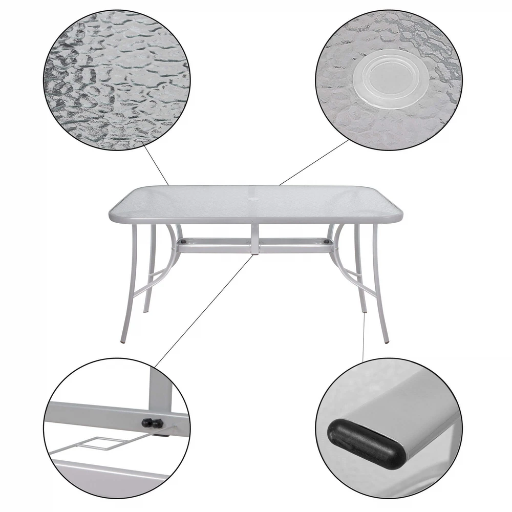 Sodo stalas Springos GF1013 150x90 cm