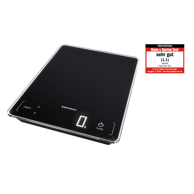 Virtuvinės Svarstyklės - Soehnle Scale Page Profi 100 15kg 275x220x35mm Juoda