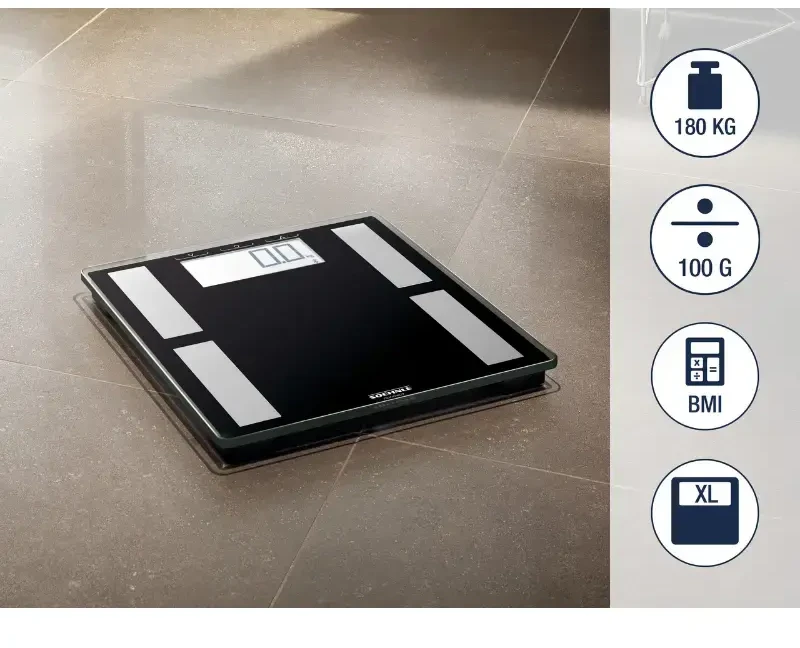 Virtuvinės svarstyklės Soehnle Soehnle Svarstyklės elektroniczna Shape Sense Connect 50, 180 kg, juoda