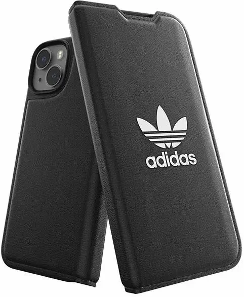 Dėklas Adidas OR Booklet Case BASIC iPhone 14 6.1" juoda balta juodas baltas 50181
