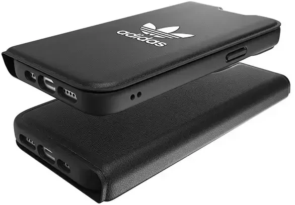 Dėklas Adidas OR Booklet Case BASIC iPhone 14 6.1" juoda balta juodas baltas 50181