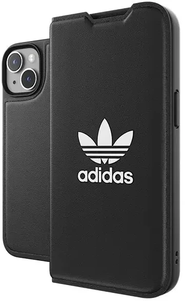 Dėklas Adidas OR Booklet Case BASIC iPhone 14 6.1" juoda balta juodas baltas 50181