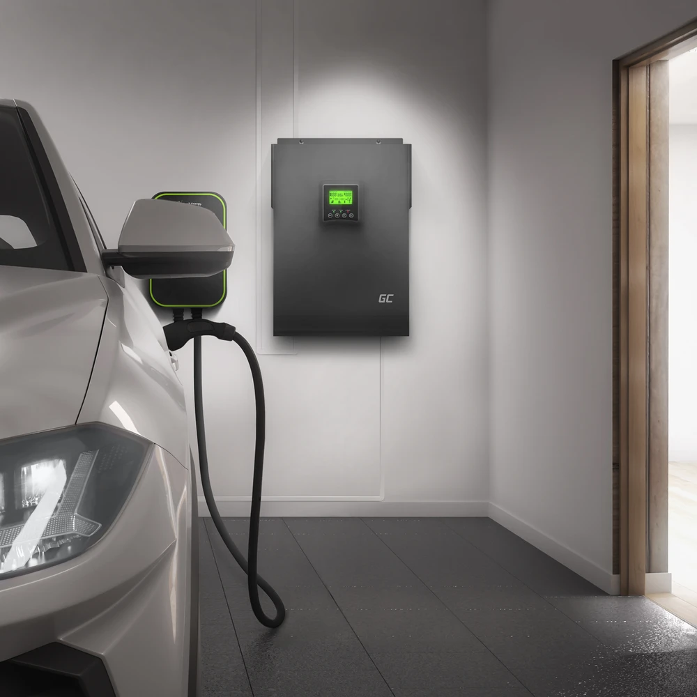 Green Cell Žalias Cell Žalias Cell saulės energijos inverteris su MPPT saulės įkrovikliu 48VDC 230VAC 3000VA/3000W