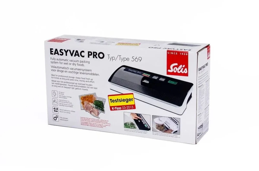 SLS Solis EasyVac Pro vakuumavimo aparatas Juoda, Balta