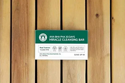 Some By Mi AHA BHA PHA 30 Days Miracle Cleansing Bar kietas prausiklis veidui su rūgštimis, 106 g